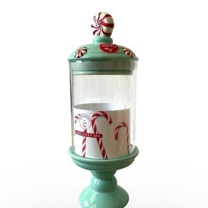 Peppermint and Pine viral hand painted candy jar